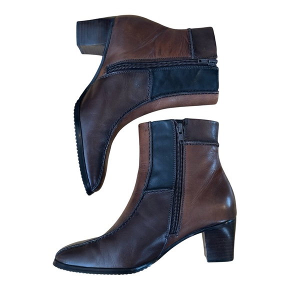 Infinity Leather Patchwork Ankle Boots Women’s Size 6.5 - Picture 5 of 13